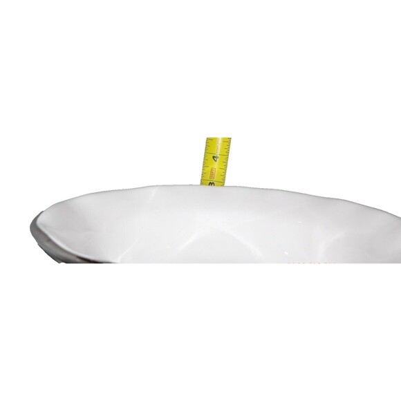 2 CERAMICHE TADINATE Soup Cereal Bowls Platinum Trim Ceramic Italy Pottery - Picture 6 of 7